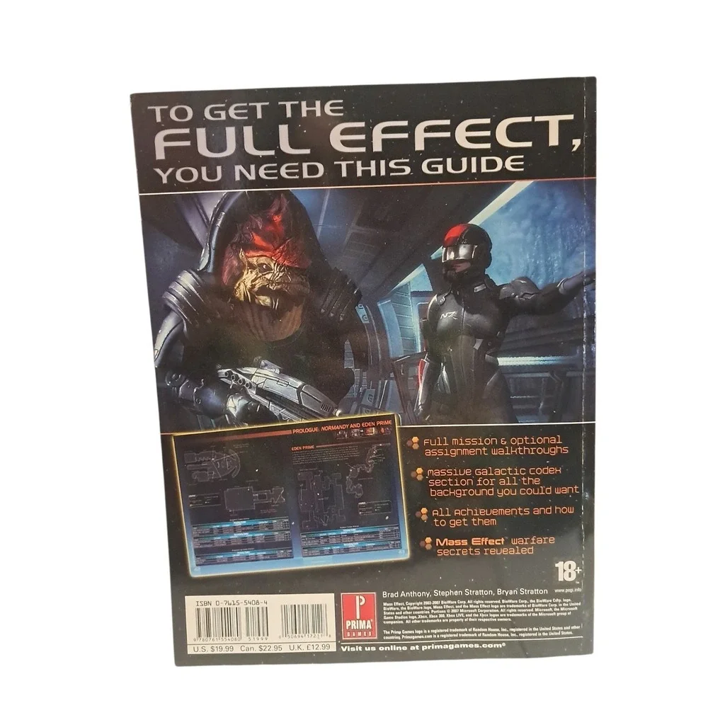 Mass Effect Prima Official Strategy Game‎ Guide Xbox 360